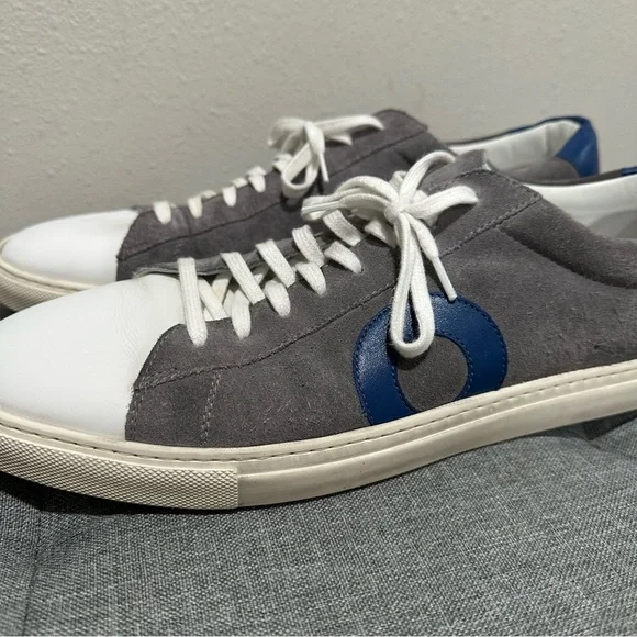Oliver Cabell Low 1 Wallaby Gray and Blue Low-Top Sneakers